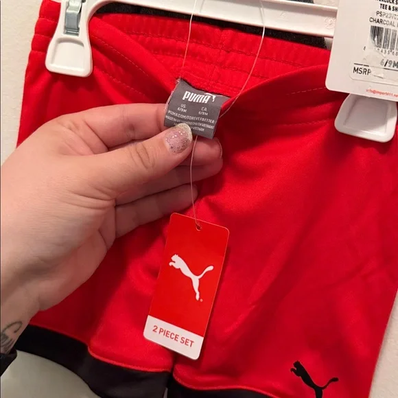 Baby Boy Puma Interlock Performance Tee & Shorts - Picture 5 of 5